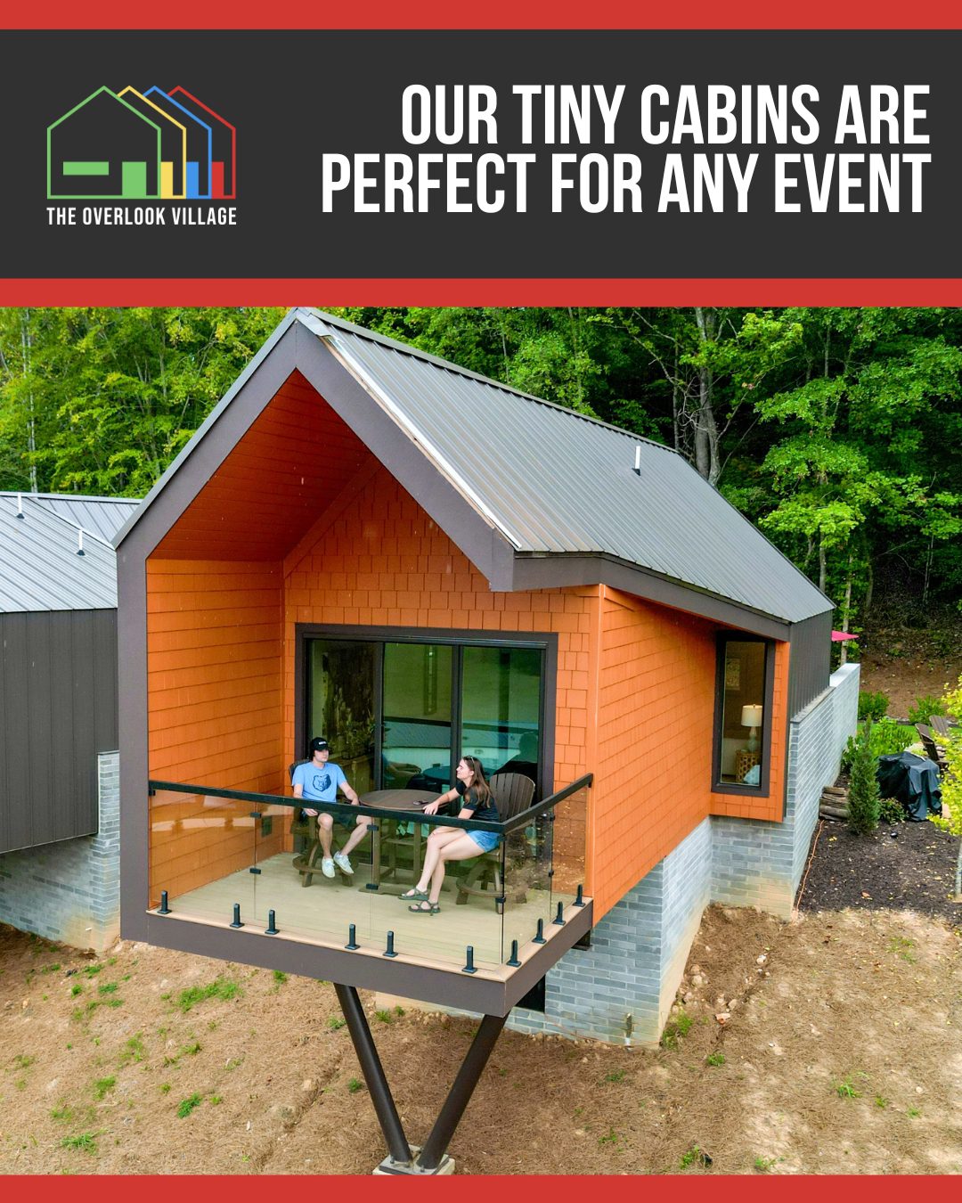 Our Tiny Cabins are Perfect for Any Event